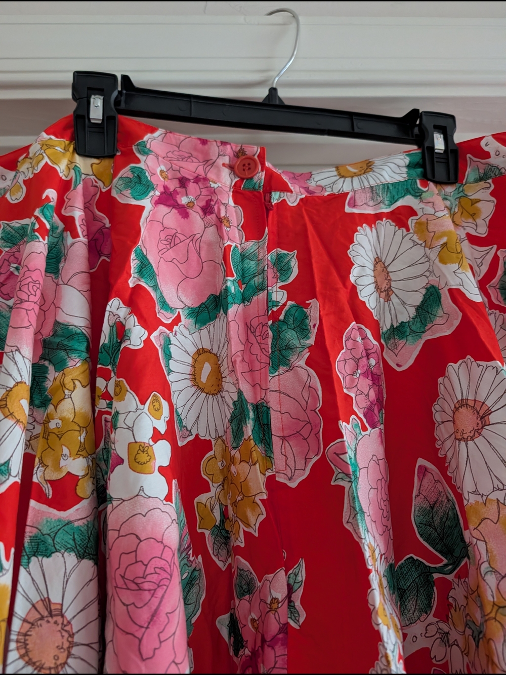 Hell Bunny Rockabilly Floral Swing Circle Skirt - Picture 5 of 10